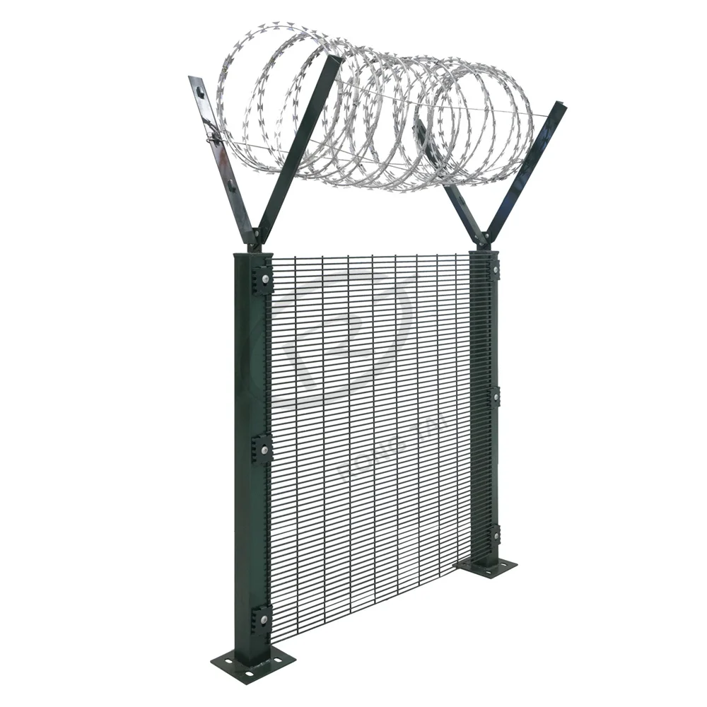 high security anti-climb mesh 358 clearvu fence