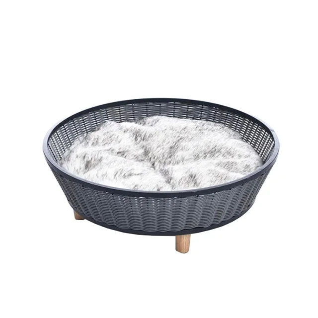 Renel Custom Wholesale Price Square Indoor PE Rattan Dog Houses