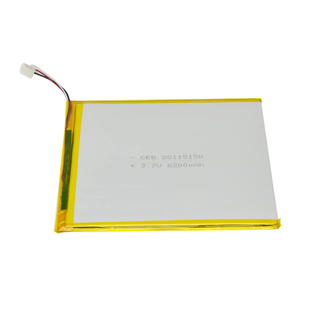 Индивидуальные lipo батарея 28115150 6200mAh 3 7 V литий-ионный полимерный аккумулятор 6ah для power bank