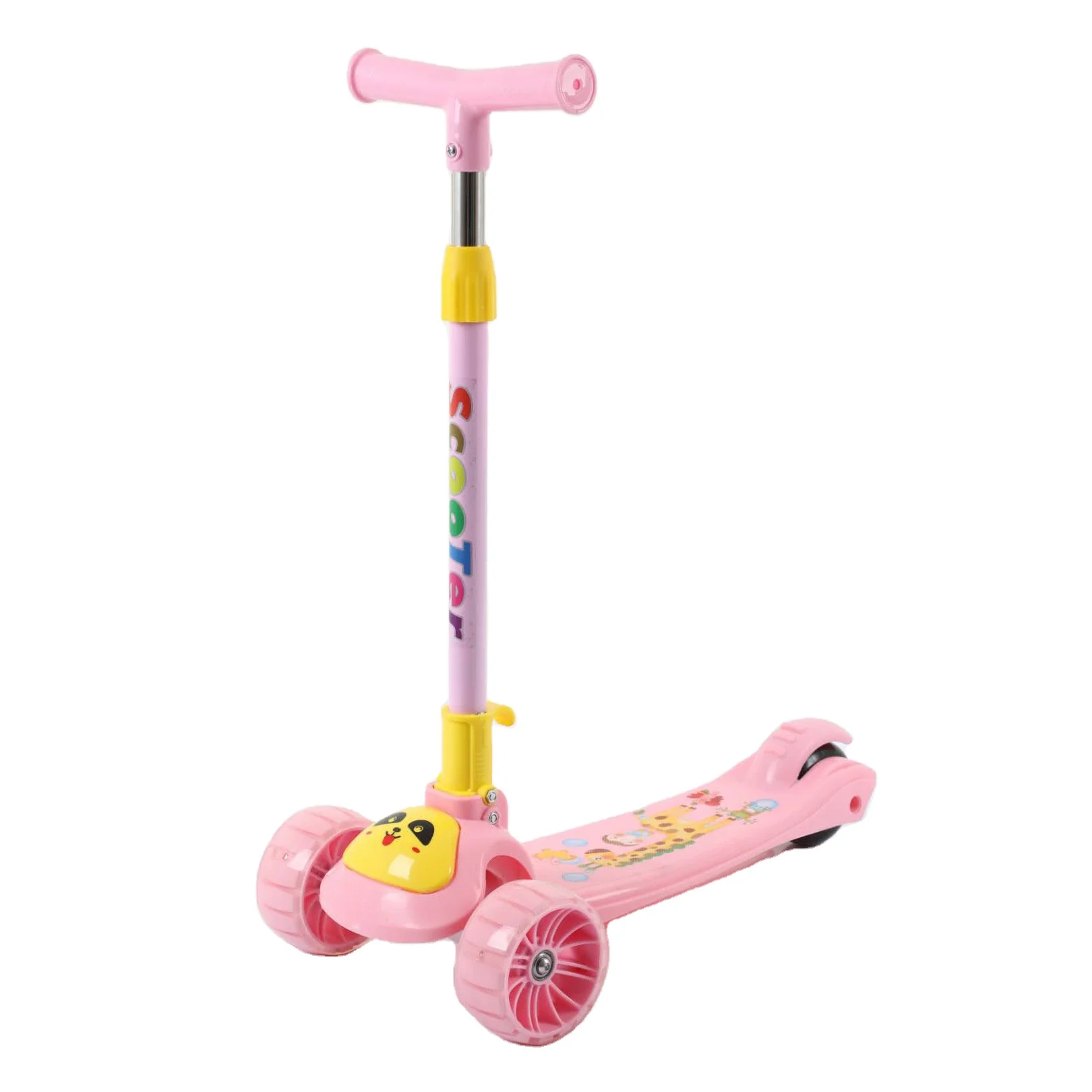 3 wheels kids flashing foot kids scooter