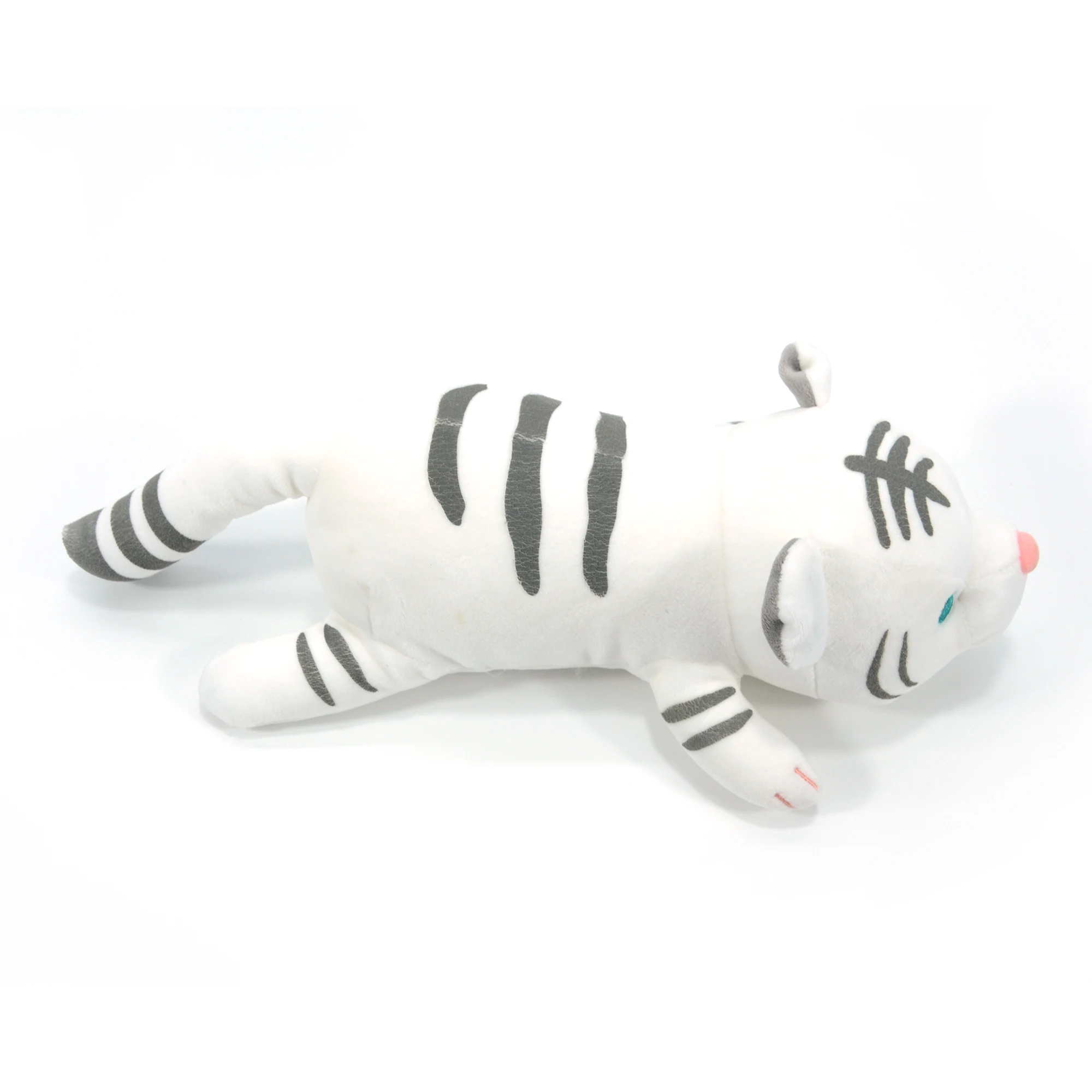 Washable stuffed custom soft plush toys white black tiger stuffed animals & plush toy