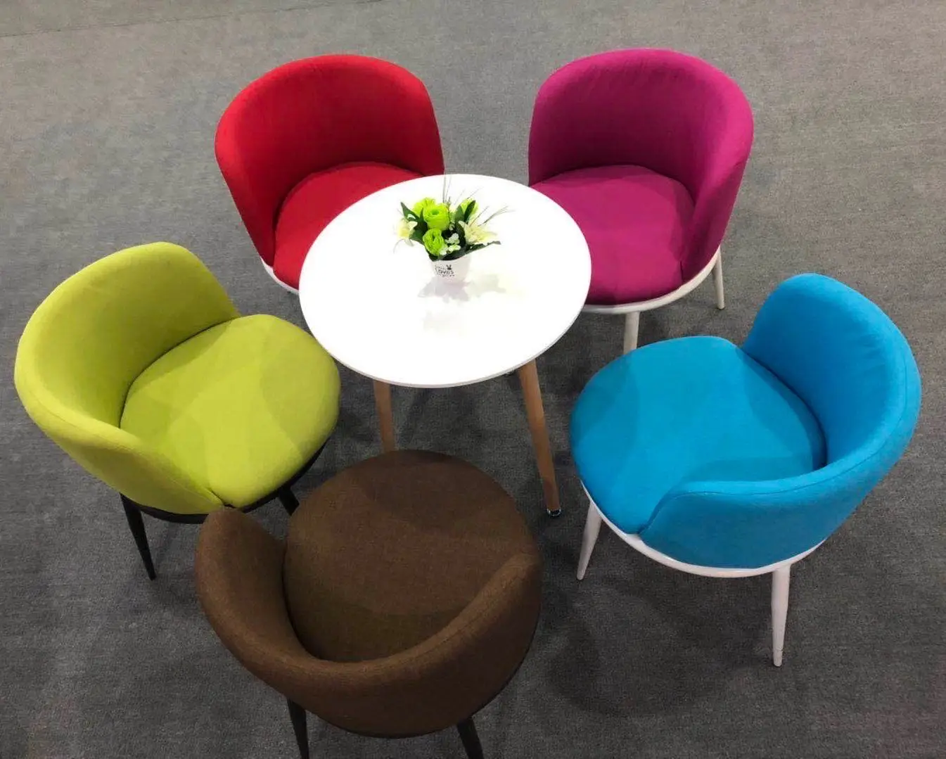 
Modern hotel cafe restaurant dining chair and table for promotion 