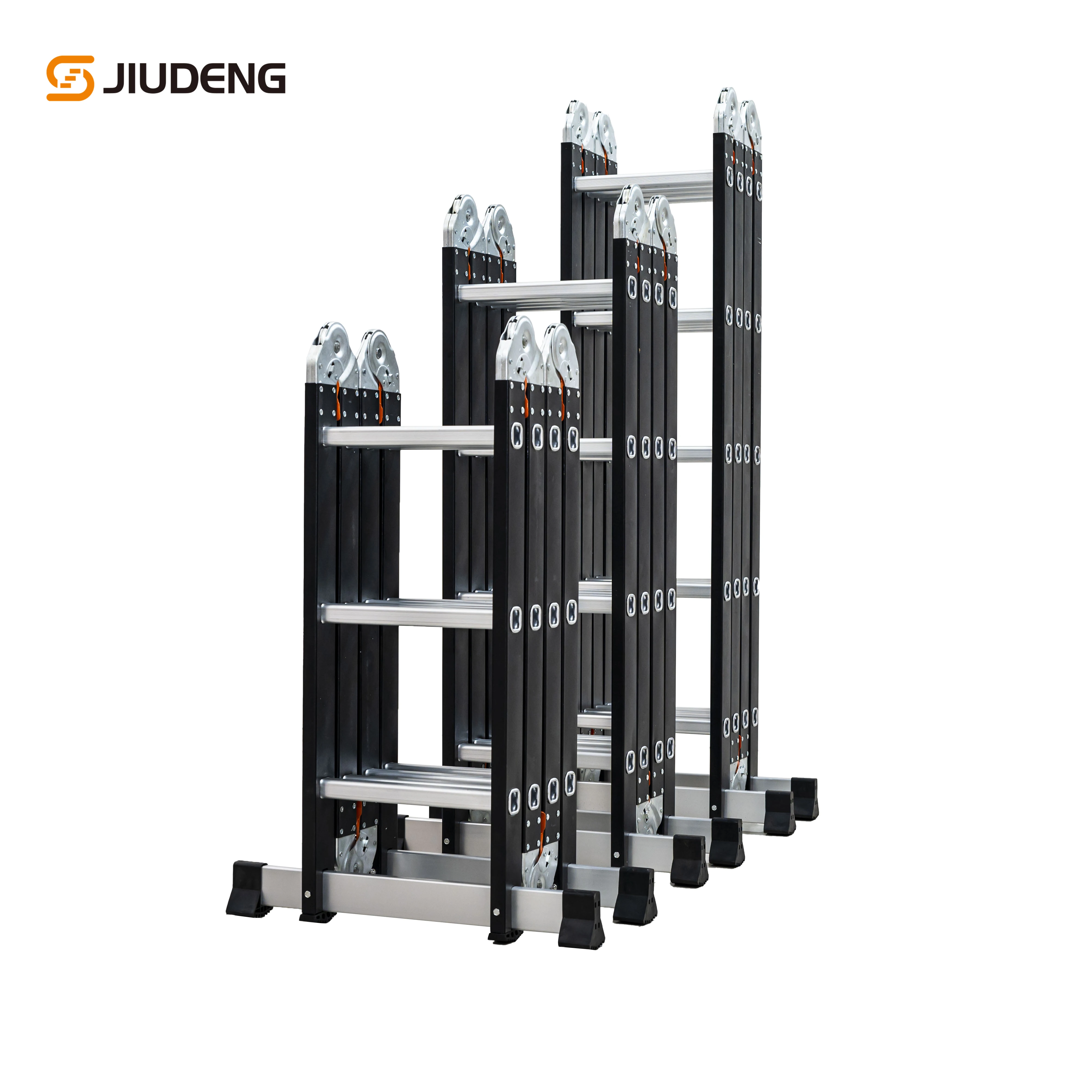 Multi position carbest folding construction warehouse folding stairs ladder