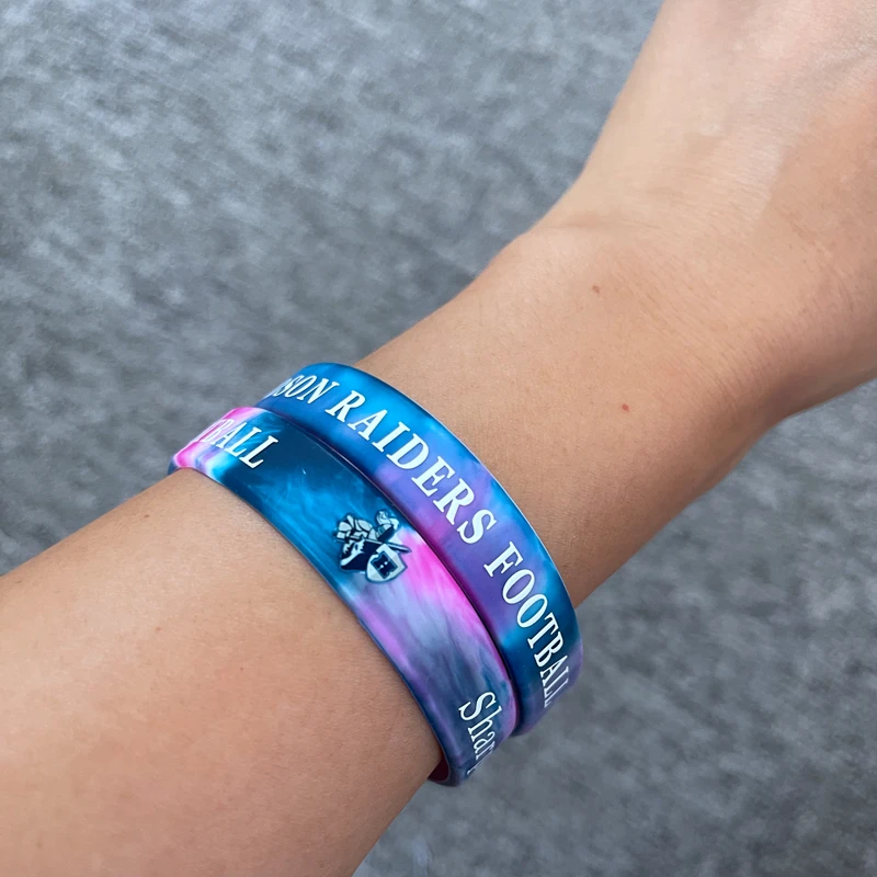 Дешевый силиконовый браслет с принтом логотипа на заказ