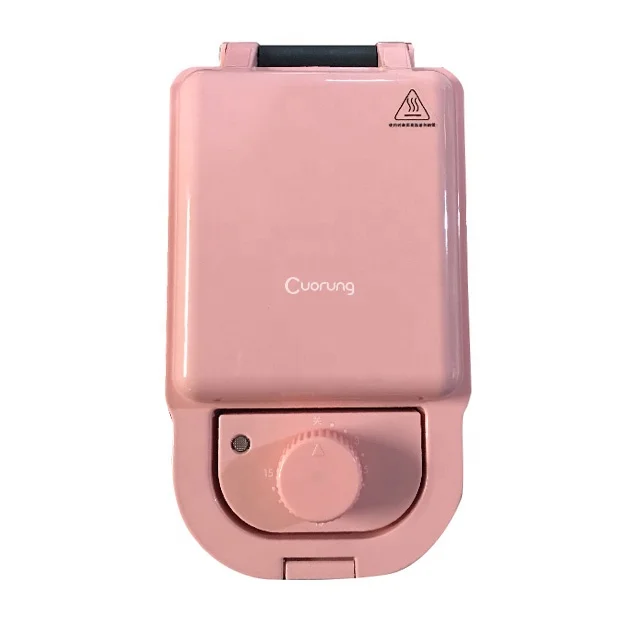
Fashion Design OEM 550W 2 Slice Electric Waffle Sandwich Maker With 4 Detachable Plates Optional 