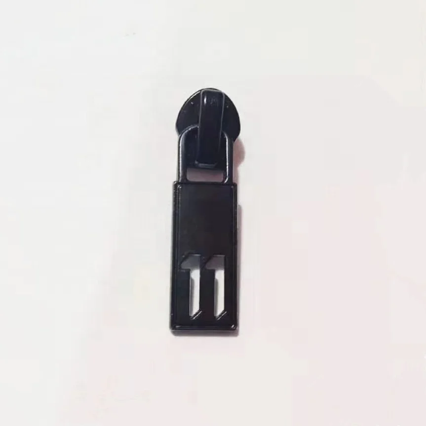 spot wholesale NO.3#5#8# rectangle geometry shape reversed nylon waterproof zipper slider puller head pull parts