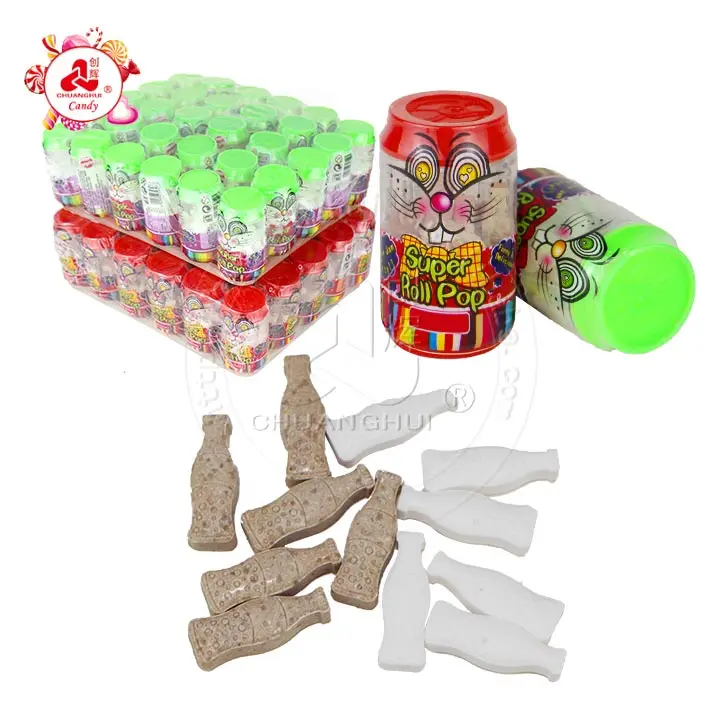 Супер ролл поп Сода Прессованные Конфеты в бутылке