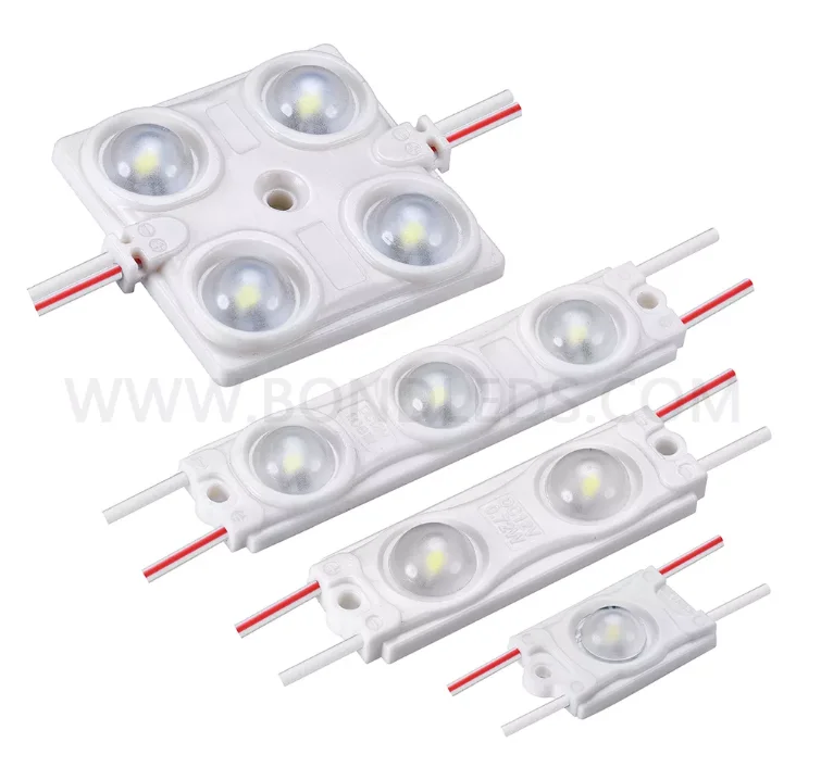 2 LED Modules for Sign 1.0W 6500K White Waterproof Decorative Light for Advertising Lightbox Letter with Tape Adhesive Backside