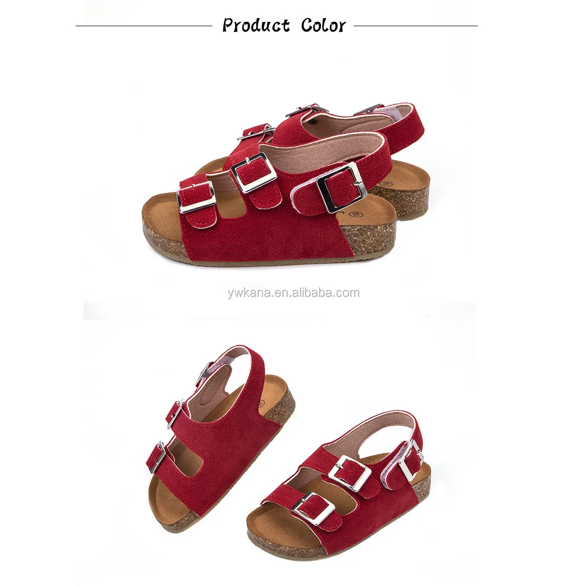 
2020 Newest Kids Summer Open Toe Sandals Wholesale High Quality Kids Beach Girls Cork Sandal 