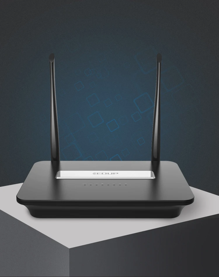 EDUP High Speed  300Mbps ZTE 2.4GHz MT7628NN Black 4G router