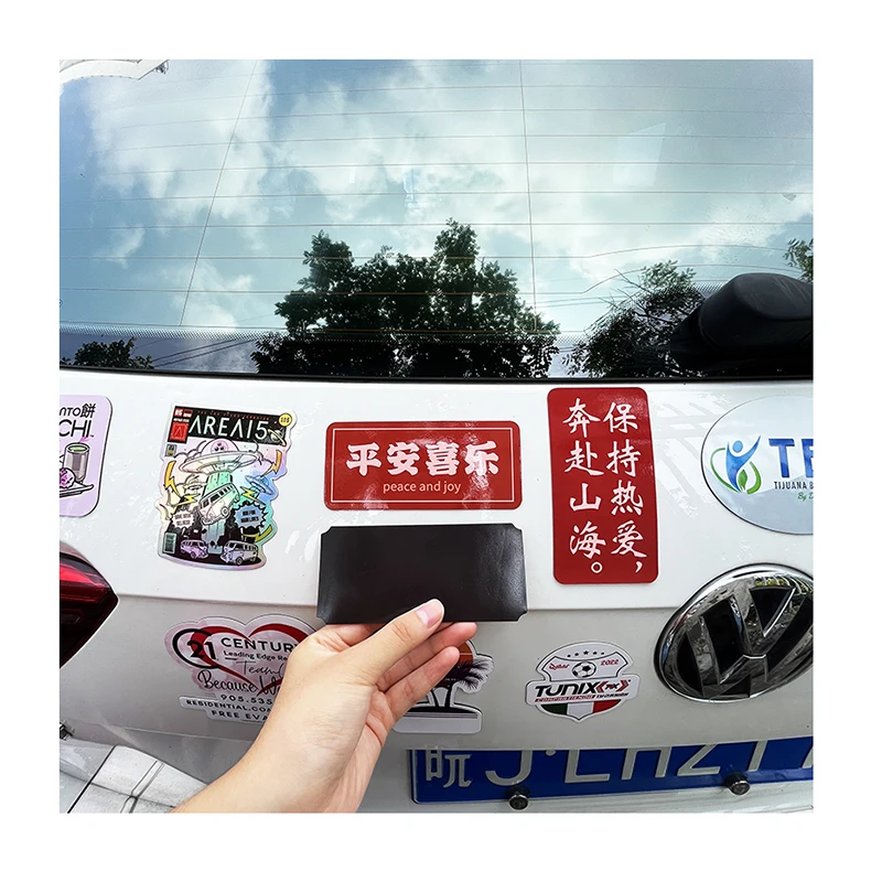 OEM ODM популярный резиновый Пользовательский логотип мягкий ПВХ автомобильный магнит наклейка с двумя сторонами виниловая