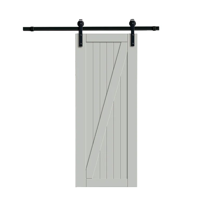 Glass rail light luxury Euro-American wind translation push pull bedroom kitchen glass barn door
