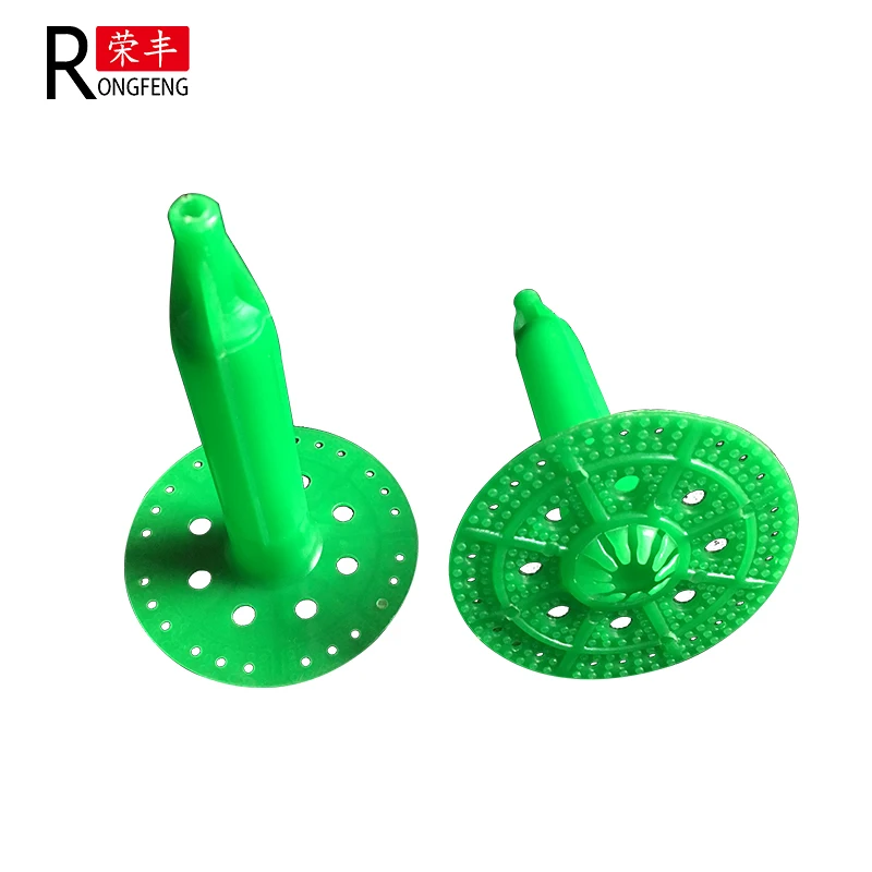 Gasket PE Flange Washer Concrete Shooting Nail Insulation Fastener Plastic RF-INS9090 Rongfeng 13.5mm 30mm-250mm