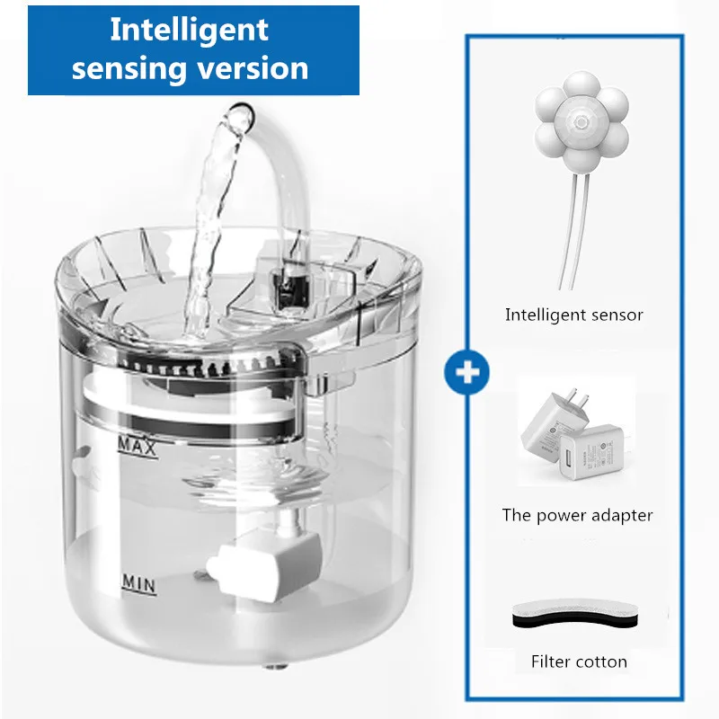 Wholesale Smart Automatic Pet Water Fountain 2L Recirculate Filtering Pet Drinking Dispenser For Dogs and Cats