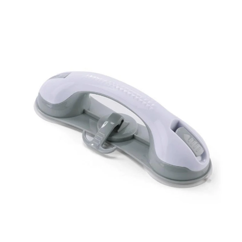 Plastic Strong Suction Cup Bathroom Shower Anti-skid Handrail Toilet Anti-fall Handle Grab Bar Non-Slip Safety Helping Handle