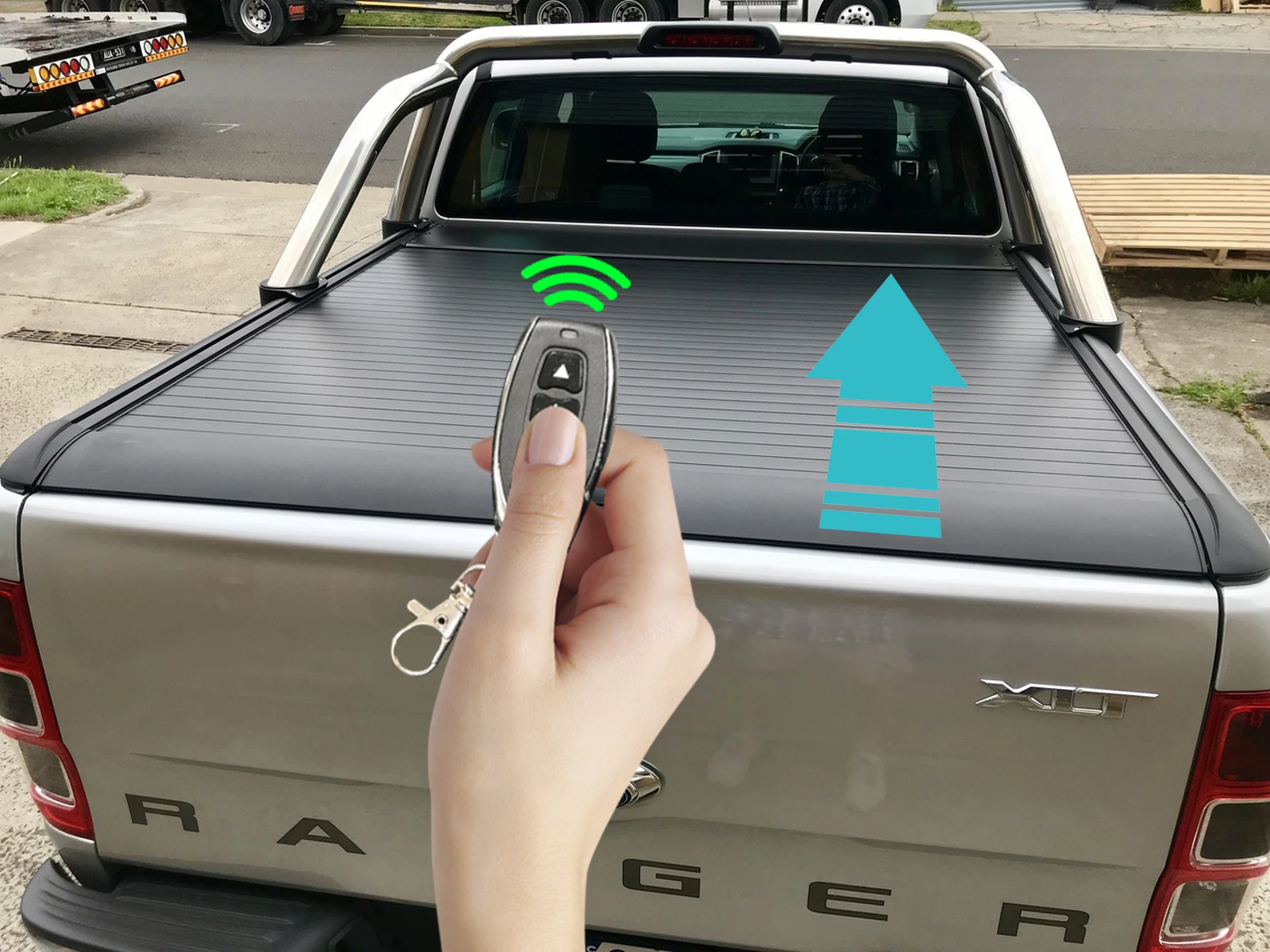 High Quality Electric Pickup Retractable Tonneau Cover Truck Bed Roller Lid Tonneau Cover for Ford Ranger