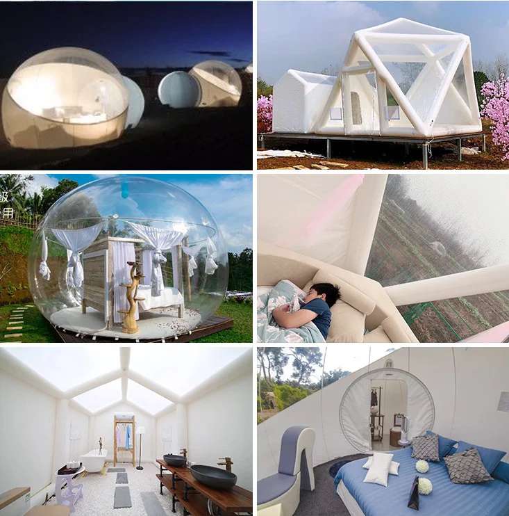 Outdoor Family Transparent Dome Clear Inflatable Transparent Bubble Tent For Sale