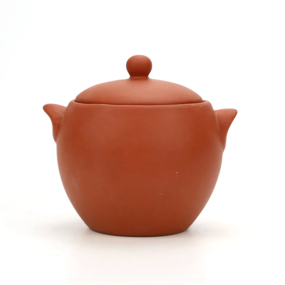 High temperature terracotta clay soup pot with lid for food