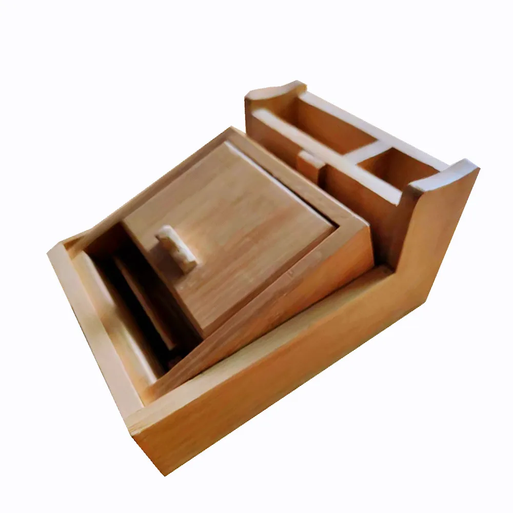New Fashion Wholesale Bamboo Tobacco Case Storage Automatic Cigarette Holder Box Case