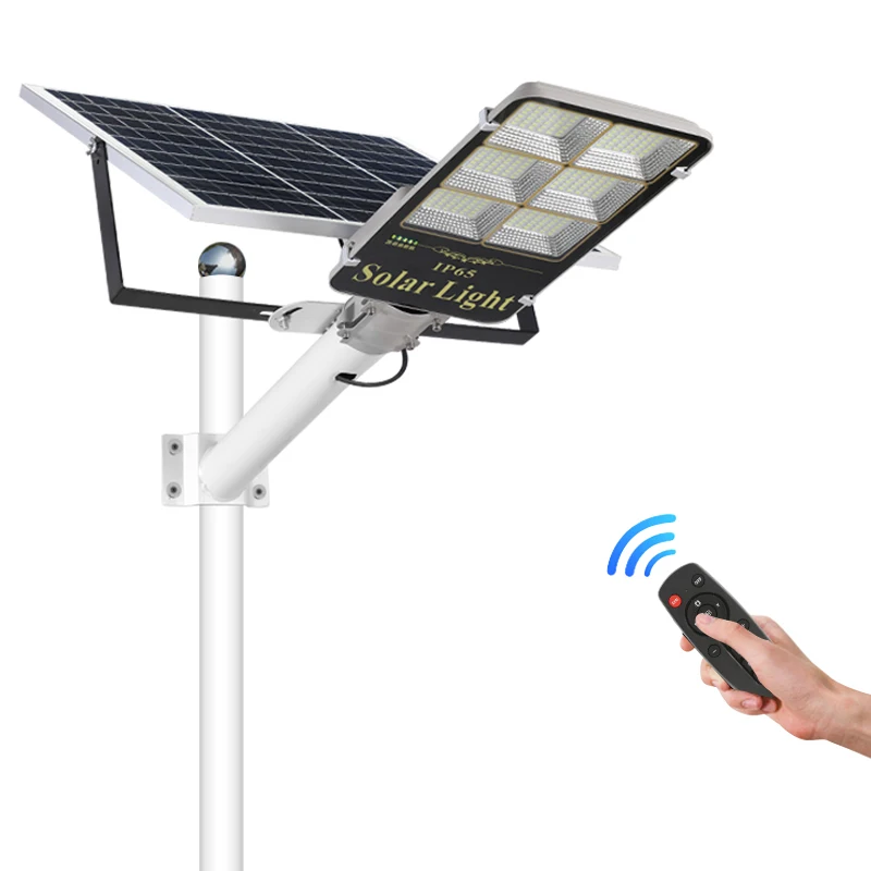 Hot Selling Waterproof Outdoor Ip65 SMD 200 Watt Led Solar Street Light With Remote Control