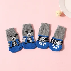 Pet socks non-slip warm cat cute foot cover suitable for small and medium Chihuahua Teddy supplies