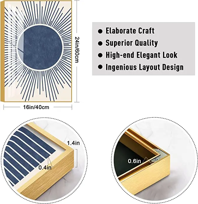 Оптовая продажа дешевый Холст плавающая рамка картина на стену художественная декор для готового холста