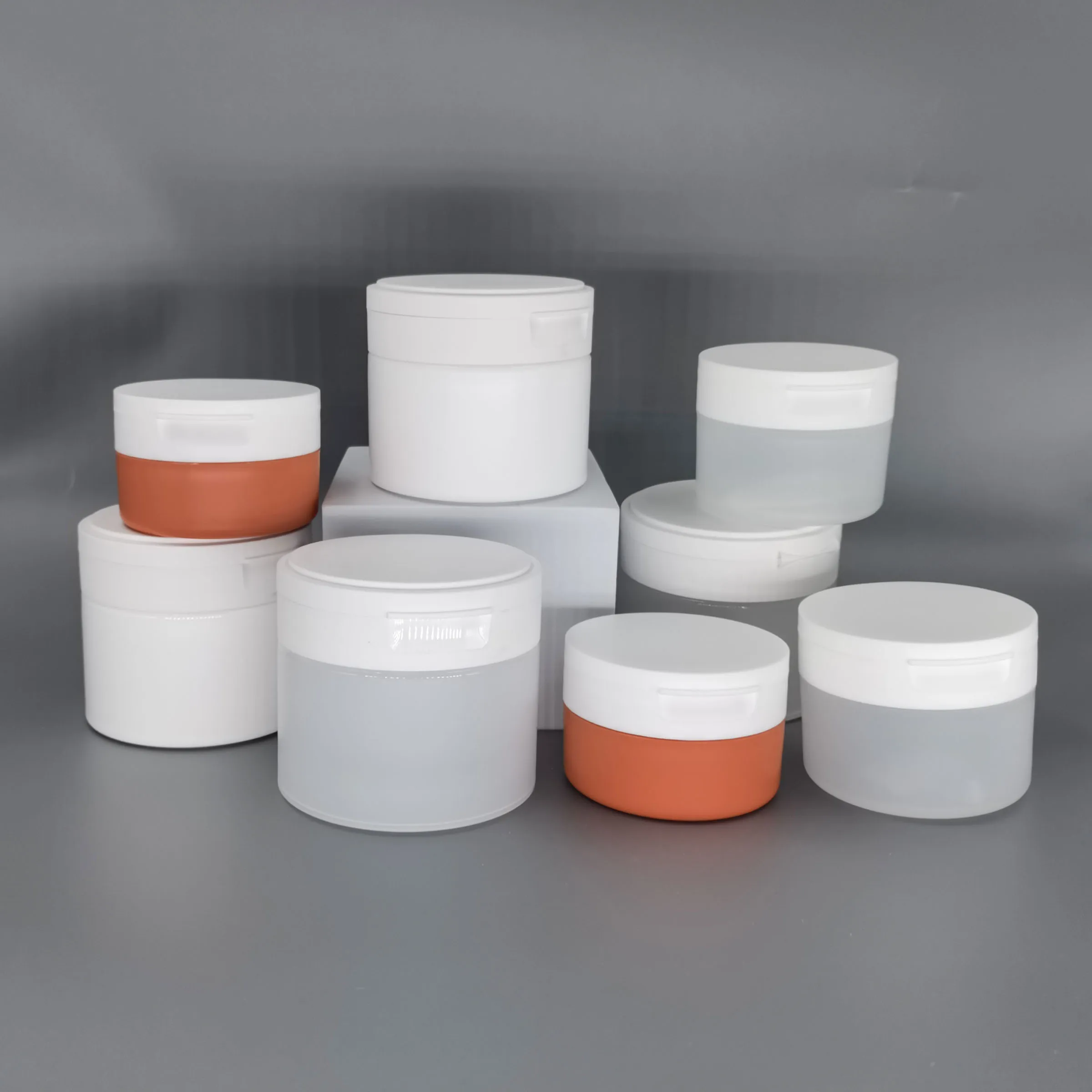 New Cosmetic 30ml 50ml 80ml Nail Gel Jar Nail Art Glue Nail Oil UV Gel Jar Box Container Bottle Sample Bottle Double Wall PP Jar