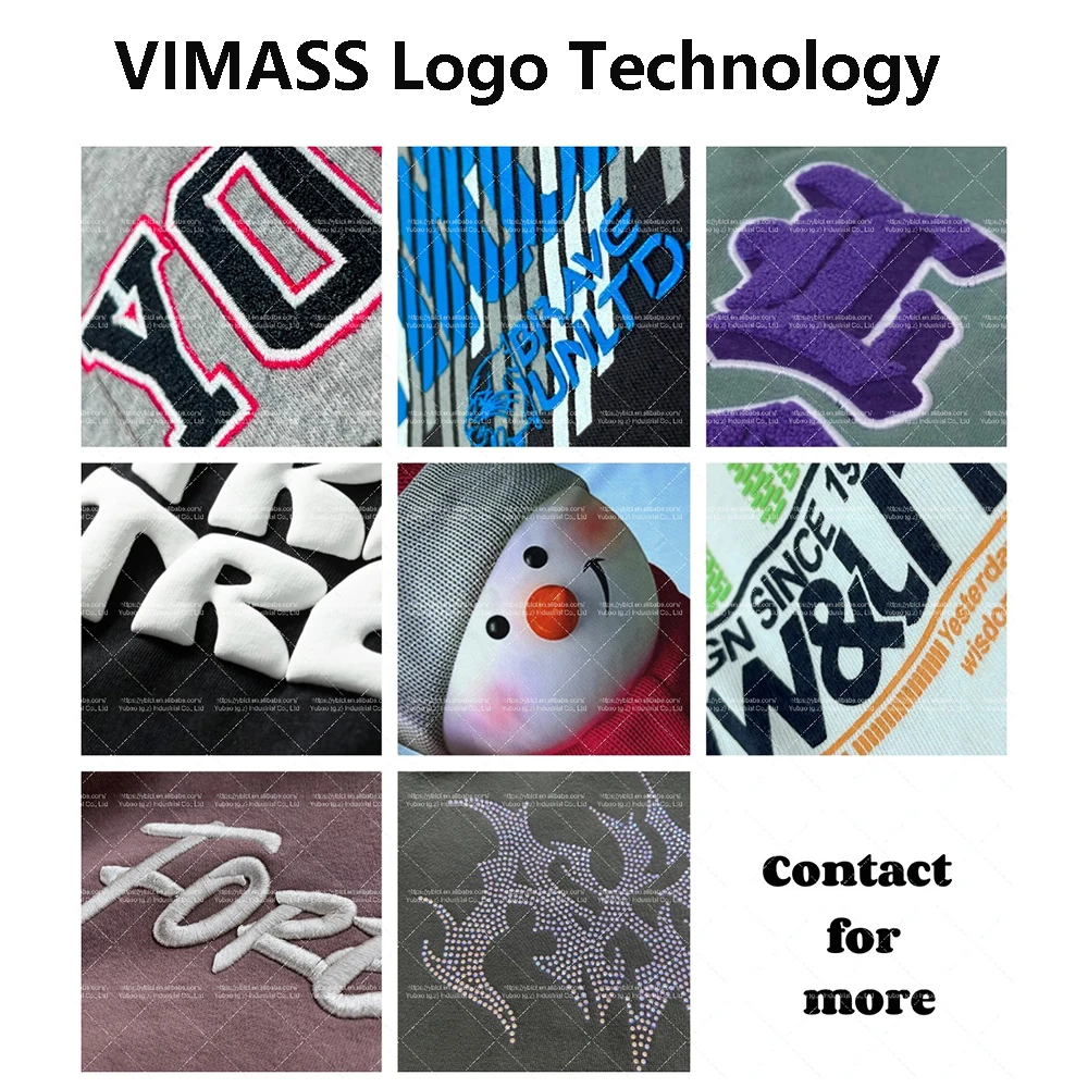 Plus size Heavy weight T shirts for Mens Custom logo Oversized cotton Mock neck Tee shirts puff print streetwear T shirts