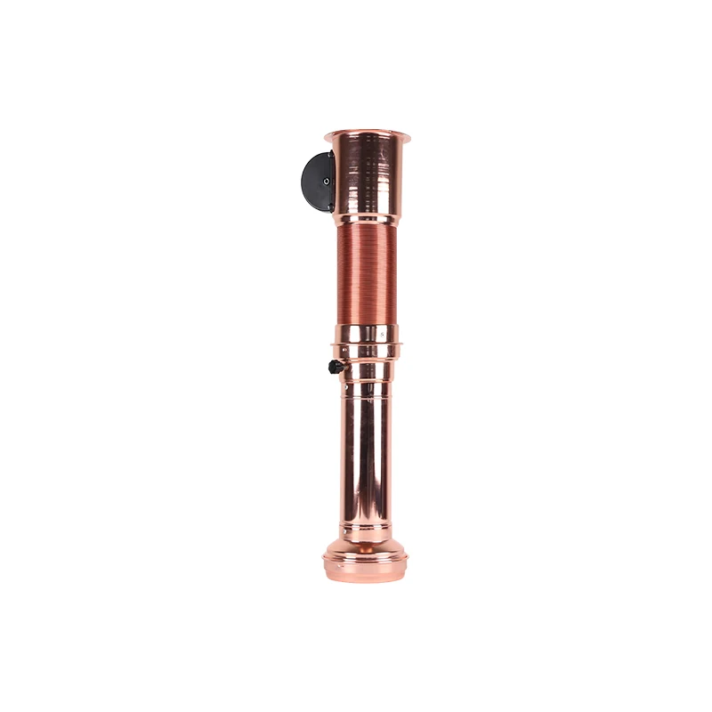 PINNOVO korean barbecue steel pipe telescopic copper tube for smoke in bbq commercial indoor restaurant smokeless pipe
