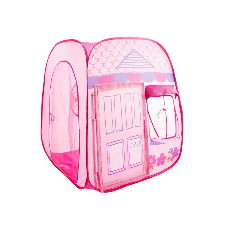 Pop up with Mesh Tent Outdoor Girls Playing Magic Dressing Castle Tent