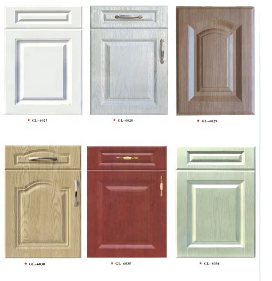PVC skin Thermofoil MDF kitchen cabinet door