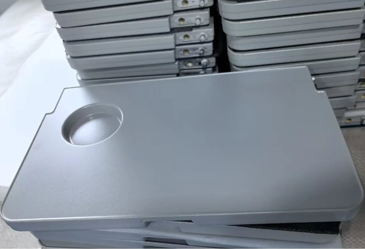 HWHongRV tray desk on train for put food and drink Airplane Tray Table on seat back for mockup banner or design advertising