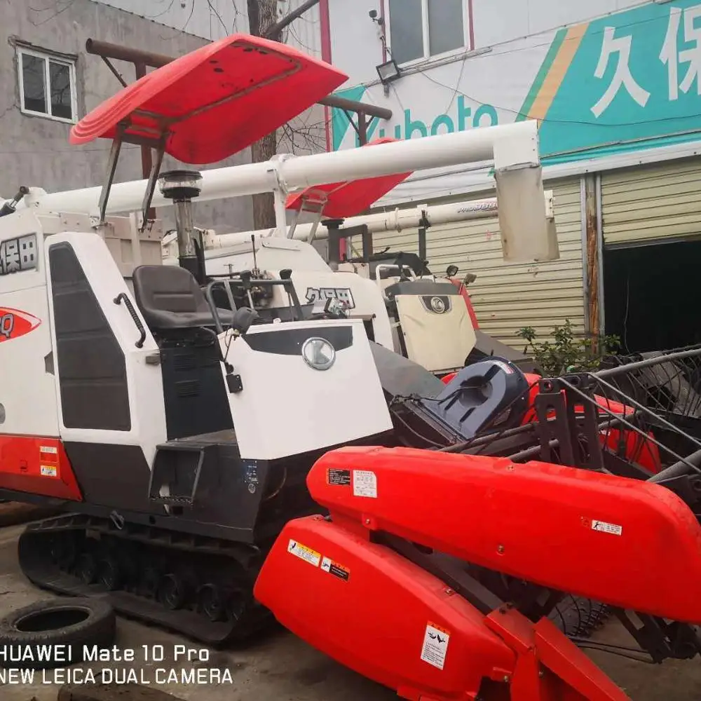  Б/у PRO688Q модель высокого качества Kubota комбайн для сбора урожая с 90%