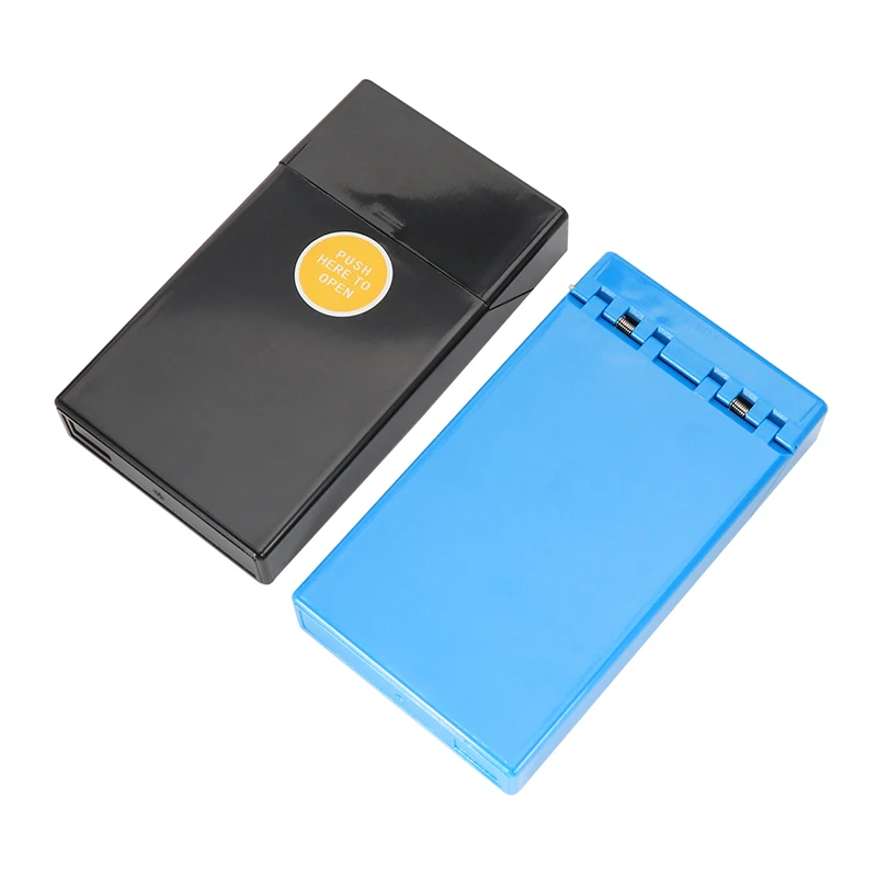 Factory Direct 20pcs Women Fine Cigarette Capacity Automatic Cigarette Box moisture-proof Smoking Accessories Cigarette Case