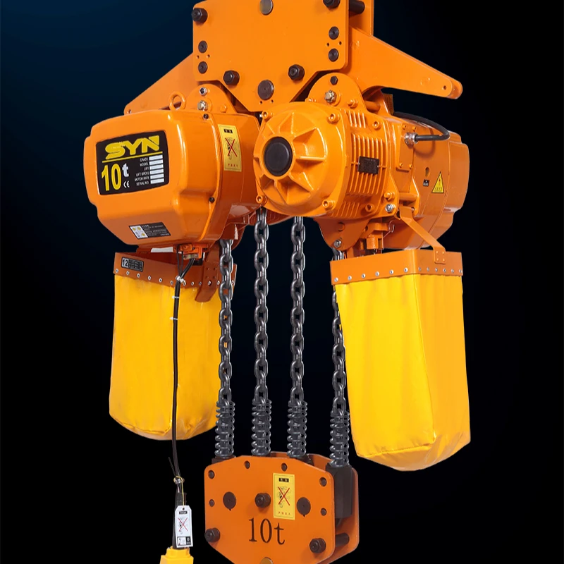 10t four chains Chain electric hoist  low price hook chain HHBB stationary type electric hoist