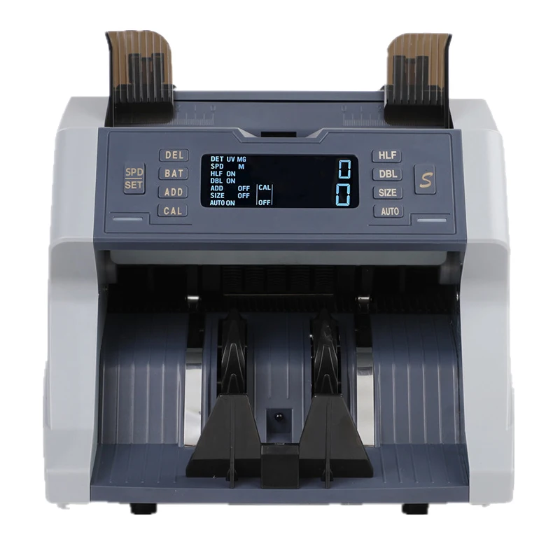 Portable Top Loading Bank Note Professional  Bill Multi Banknote Money Counter and Cash Currency With Calculator