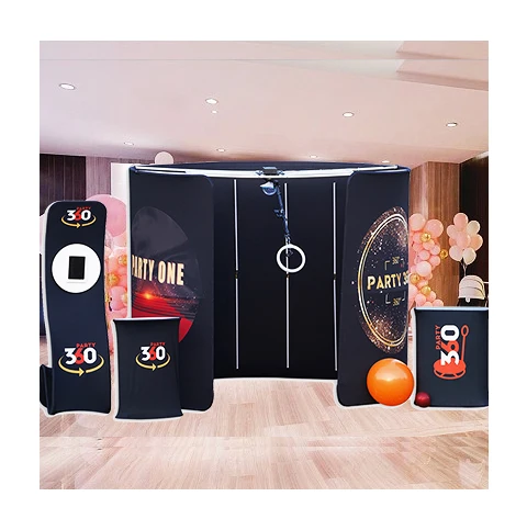 Free Custom Logo Portable Photo Booth 360 Photo Booth For Business Event Birthday Photo Booth 360 Professional 2025