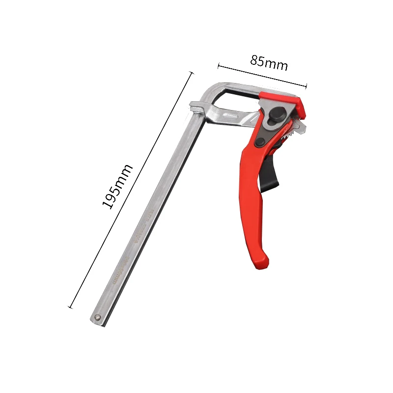 Heavy Duty Forged Carbon Steel Ratchet Action Clamps Quick Lever Zinc Alloy F Clamp Inch Measurement System Fast Acting Clamping