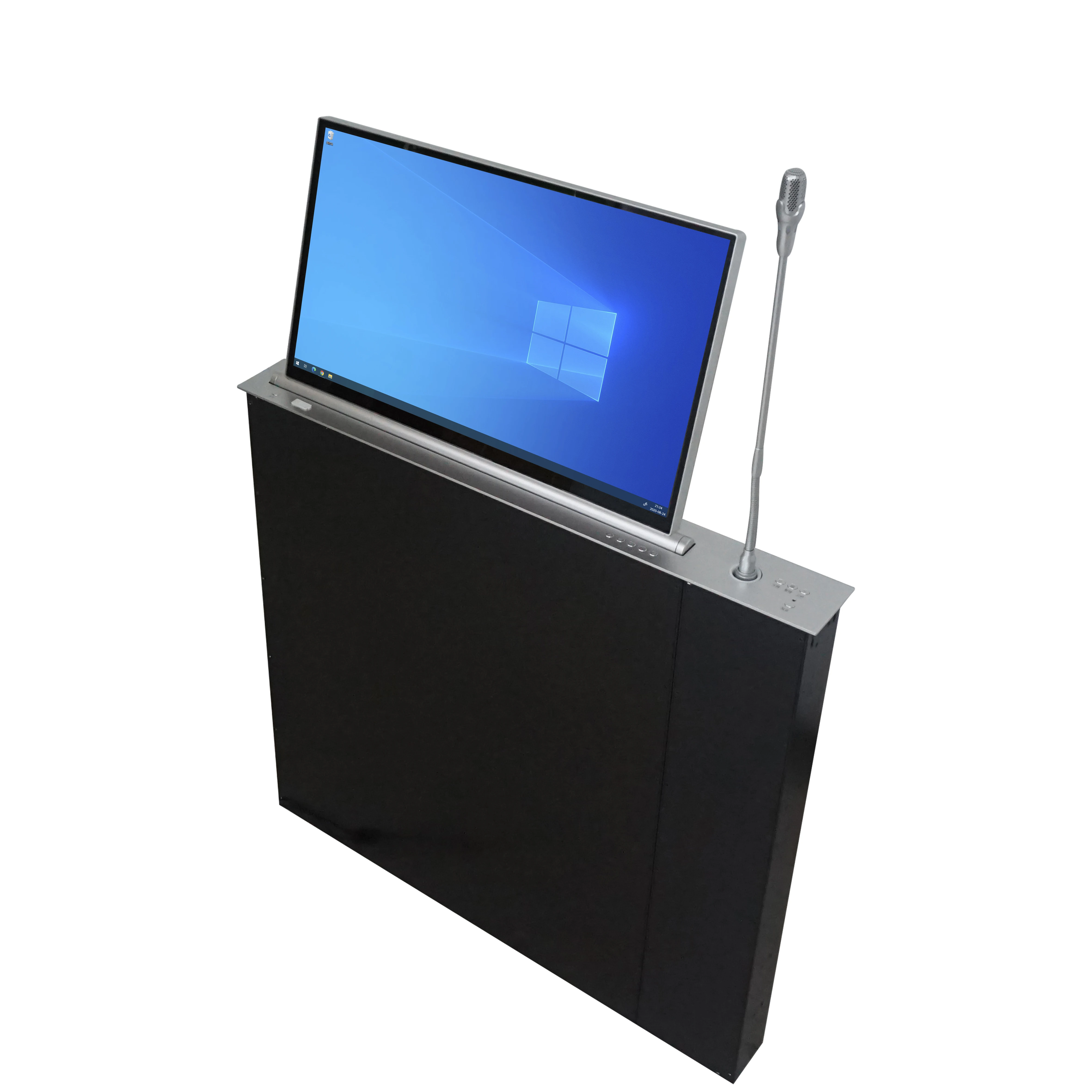 New design custom camera hidden desk motorized tv lift mechanism for conference system
