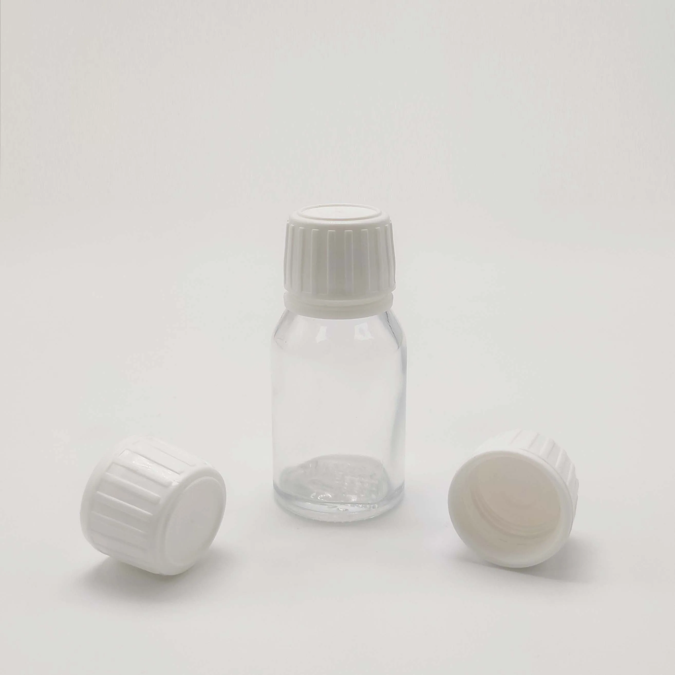 HomayPackaging Высококачественная Роскошная индивидуальная белая пластиковая винтовая крышка 28 мм с кольцом защитная для бутылок сиропом