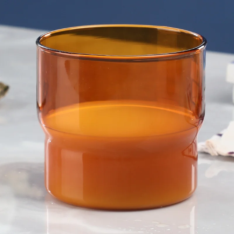 High Borosilicate OEM Drinking Glass Cup For Coffee Juice Milk Home Party Use Drinking Glass Cup Lead Free Dishwasher Safe