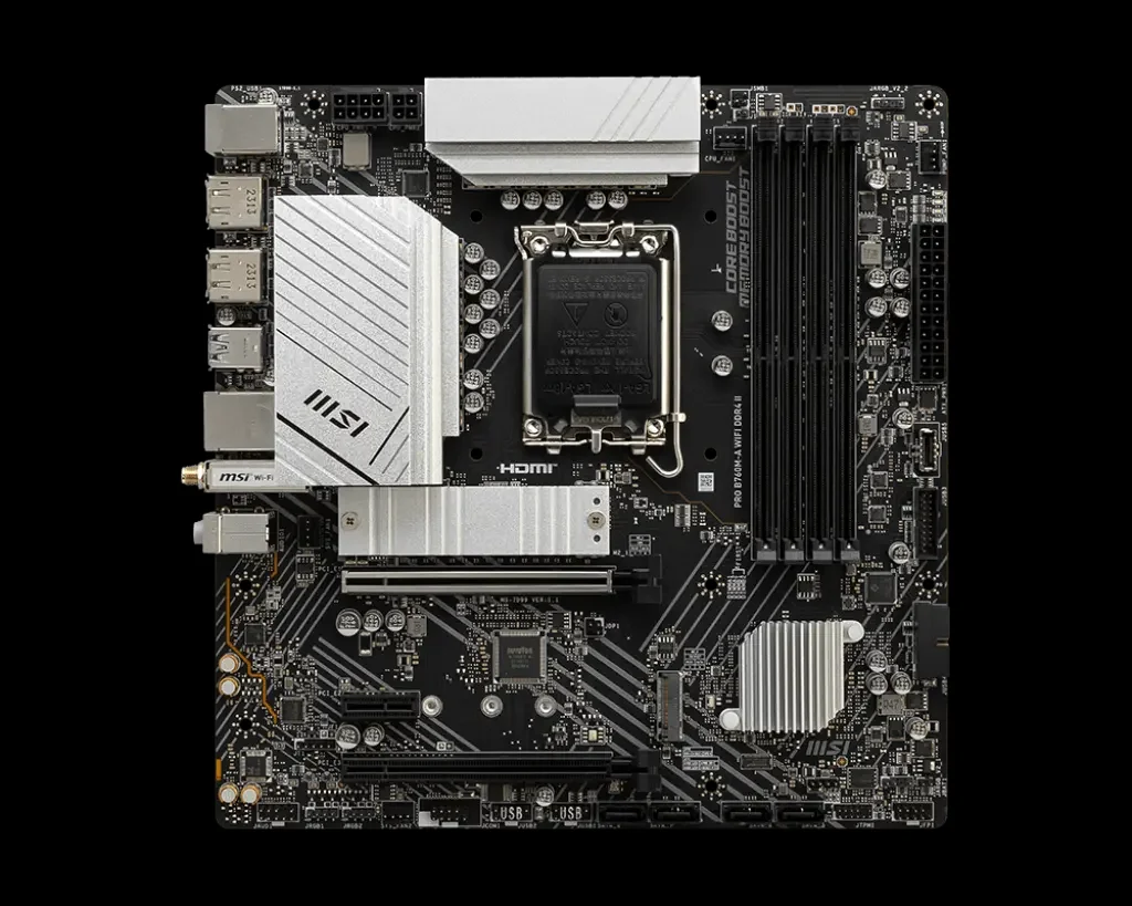 Новый MSI PRO B760M-A WIFI DDR4 игровая материнская плата с поддержкой 13-го процессора B760 настольный компьютер