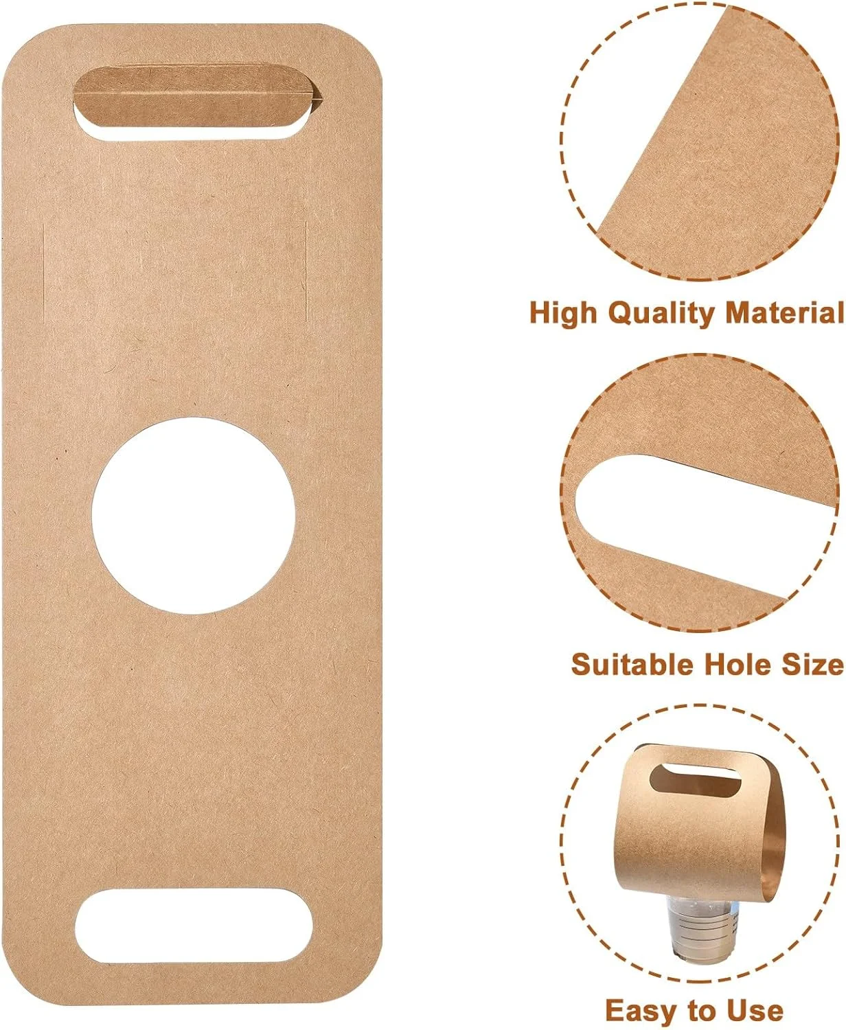 Custom Logo Printed Disposable 1/2 Cup Carrier Take Away to Go Kraft White Cardboard Tea Coffee Paper Cafe Packaging Holders