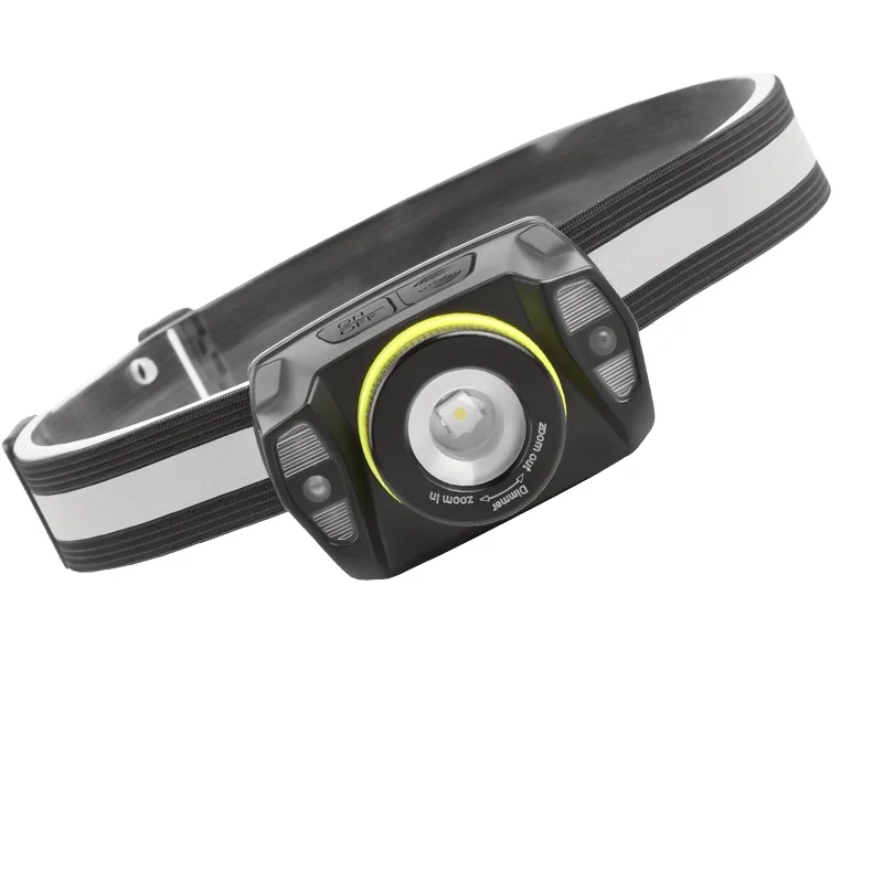 400lumen 800m 30W LED power display Mini LED USB-C Rechargeable Headlamp Motion Sensor Headlight Camping Fishing Working Lantern