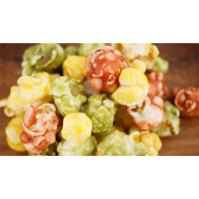 Grain Snacks Sweet puffed rice and popcorn snack individual wrapping or bulk OEM available