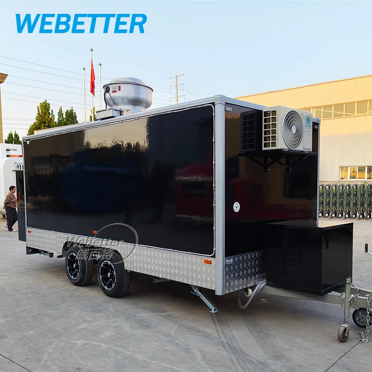 WEBETTER Custom Dining Trucks Hotdog Cart Food Truck Street Sandwich Concession Food Trailer Ice Cream Catering Truck Trailer