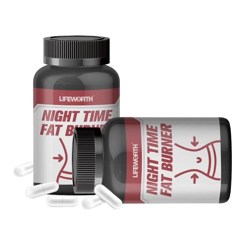 Lifeworth Night Time Garcinia Cambogia Capsules private label Green Coffee Green Tea to Belly Fat Remover Sleep Aid capsule