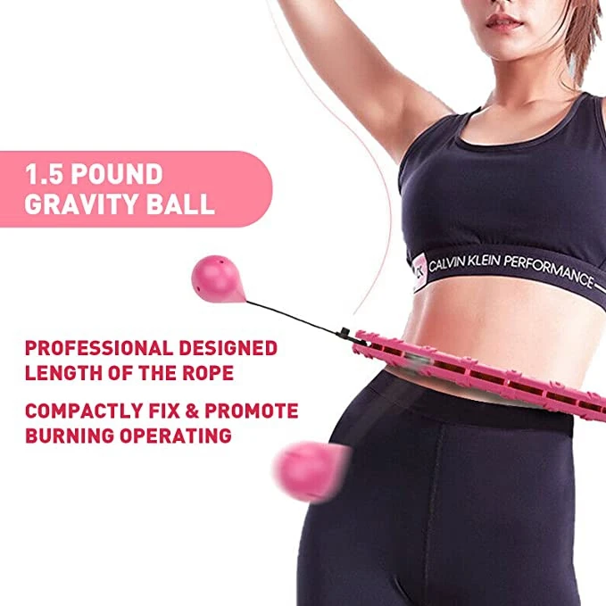 Professional  Detachable Fitness Hula hooping hoops gym equipment Sports Workout Exercise Weight loss hula ring hoop