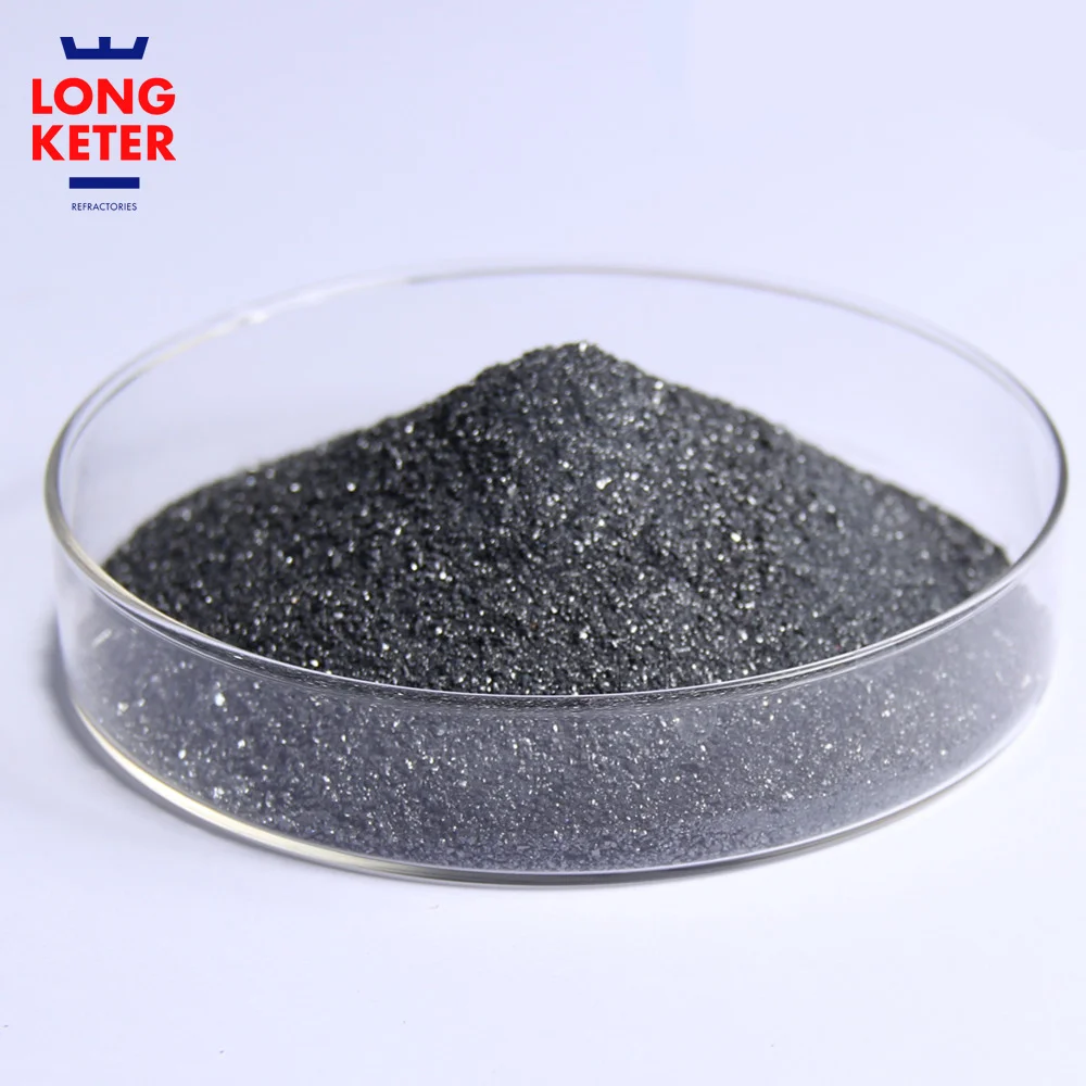 Wholesale High Quality 5-3mm Black Carborundum Refractory Black Silicon Carbide 98% Black Carbide Refractory Raw Materials