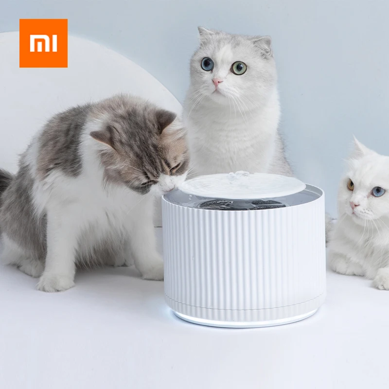 Дозатор воды для домашних животных Xiaomi, умный питьевой фонтан с фильтром, 360 л, 5 слоев, угол обзора градусов, для кошек